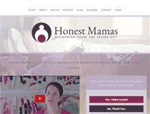 Tablet Screenshot of honestmamas.com